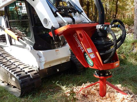 skid steer stump grinder auger|stump grinder attachment for excavator.